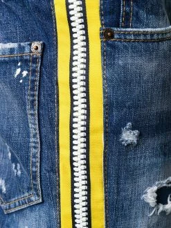 Dsquared2 jean fuselé à effet usé