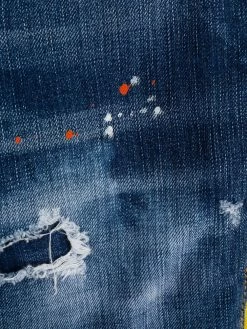 Dsquared2 jean fuselé à effet usé