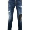 Dsquared2 jean skinny à design patchwork
