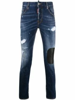 Dsquared2 jean skinny à design patchwork