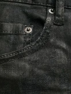 Dsquared2 jean skinny crop à design verni