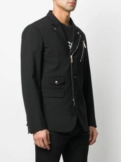 Faible Prix Dsquared2 Blazer à fermeture zippée décalée blazers homme 9 Dsquared2 blazer à fermeture zippée décalée