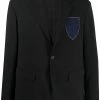 Dsquared2 blazer droit à détail en denim
