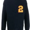 Dsquared2 pull en maille épaisse à patch logo