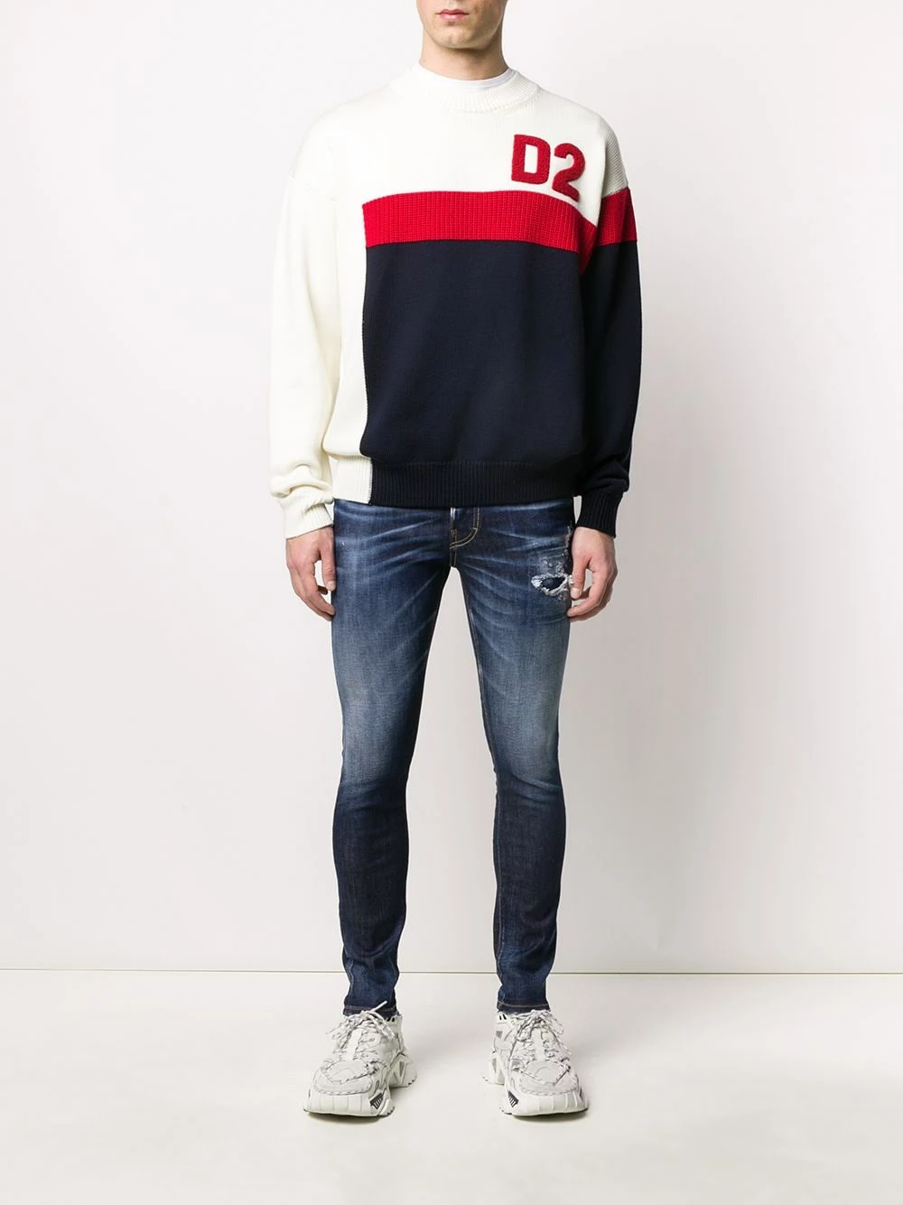 Dsquared2 Qualité Excellente Pull colour block pulls homme 4 Dsquared2 pull colour block
