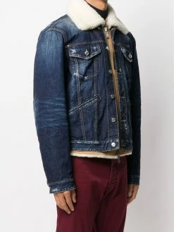 Dsquared2 veste en jean à effet usé