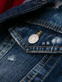 Dsquared2 veste en denim à capuche