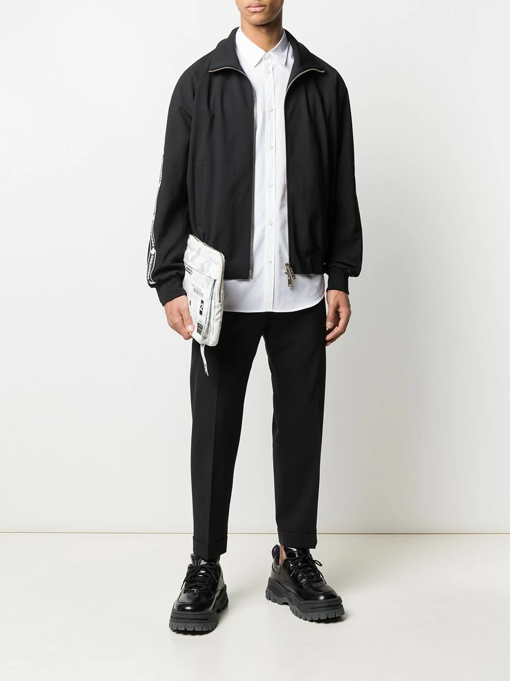 Un Tarif Préférentiel Dsquared2 Veste bomber zippée à logo vestes bomber homme 4 Dsquared2 veste bomber zippée à logo