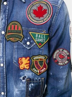 Dsquared2 Prix d’Amis Chemise en denim à design multi patchs chemises homme 11 Dsquared2 chemise en denim à design multi-patchs