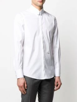 Dsquared2 Chemise ajustée à détail d’épingle à nourrice au col Prix Acceptable chemises homme 9 Dsquared2 chemise ajustée à détail d’épingle à nourrice au col
