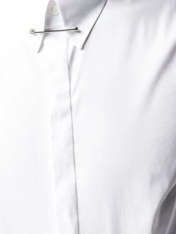 Dsquared2 Chemise ajustée à détail d’épingle à nourrice au col Prix Acceptable chemises homme 11 Dsquared2 chemise ajustée à détail d’épingle à nourrice au col