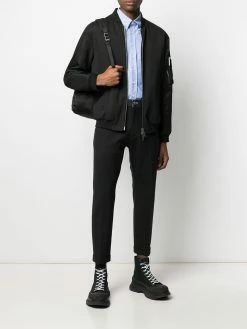 Dsquared2 pantalon de costume à taille contrastante