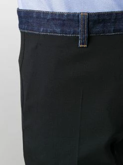 Dsquared2 pantalon de costume à taille contrastante