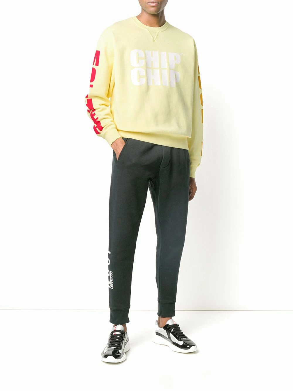 Dsquared2 Pas Cher Sweat à détail de slogan sweats homme 4 Dsquared2 sweat à détail de slogan