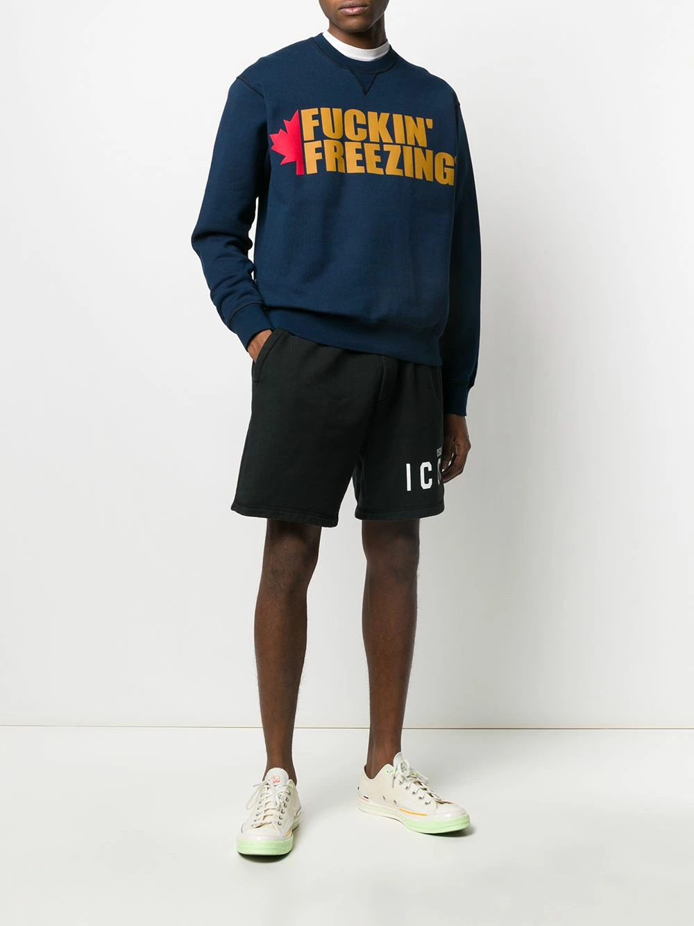 Dsquared2 Sweat à détail de slogan Authentique 100% maille homme 4 Dsquared2 sweat à détail de slogan