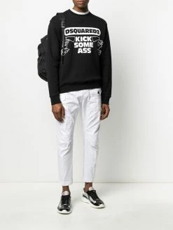 Dsquared2 sweat Kick Some Ass à logo imprimé