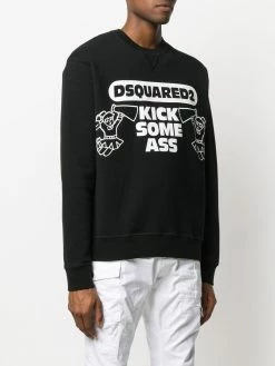 Dsquared2 sweat Kick Some Ass à logo imprimé