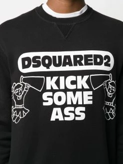 Dsquared2 sweat Kick Some Ass à logo imprimé