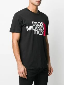 Dsquared2 t-shirt Milano Italy à logo imprimé