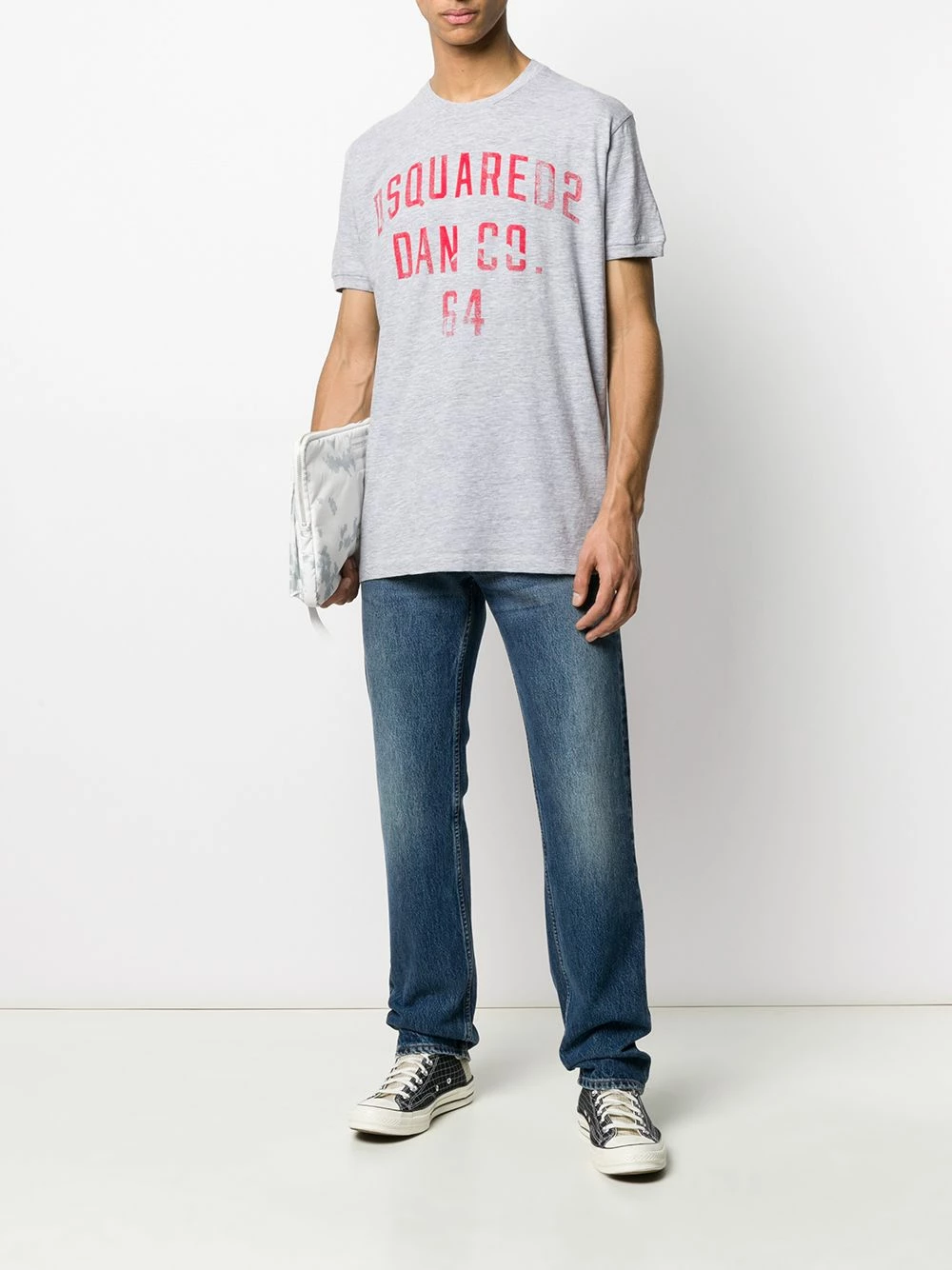 Dsquared2 T shirt à logo imprimé Première Qualité t-shirts homme 4 Dsquared2 t-shirt à logo imprimé