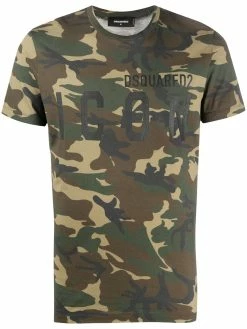 Dsquared2 t-shirt imprimé camouflage à logo