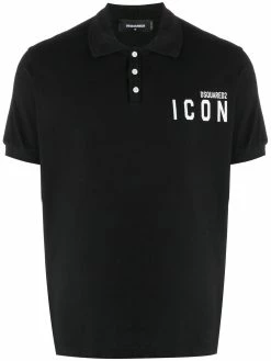 Dsquared2 polo à détail de slogan