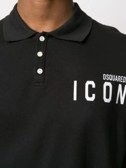 Dsquared2 polo à détail de slogan