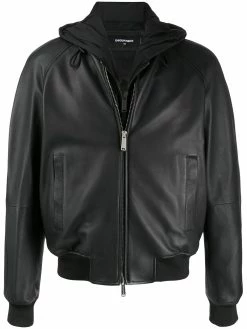 Dsquared2 veste bomber zippée à capuche
