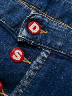 Dsquared2 jean skinny à effet délavé