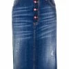 Dsquared2 jupe crayon à effet usé