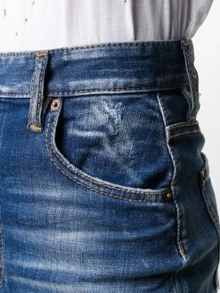 Dsquared2 jupe crayon à effet usé