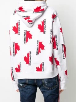 Dsquared2 sweat ample à logo imprimé et capuche