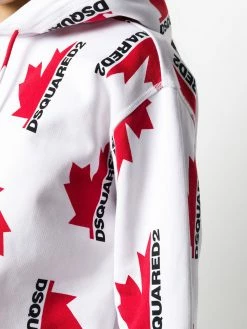 Dsquared2 sweat ample à logo imprimé et capuche