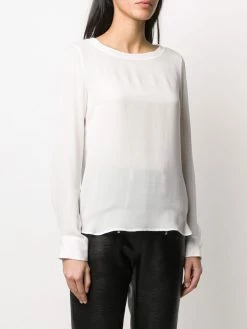 Dsquared2 blouse en soie à manches longues