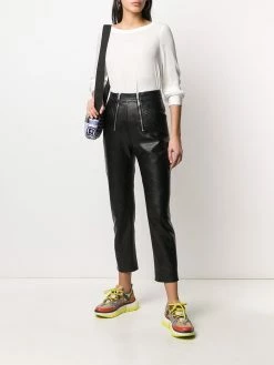 Dsquared2 blouse en soie à manches longues