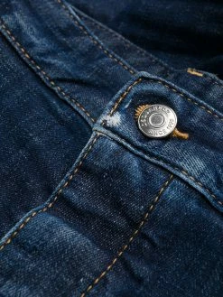 Dsquared2 jean crop à effet usé