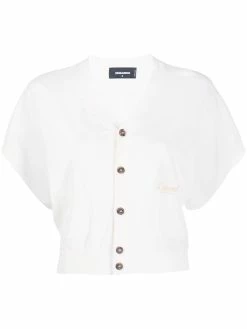 Dsquared2 cardigan à logo brodé