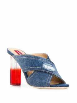 Dsquared2 sandales en denim à brides croisées