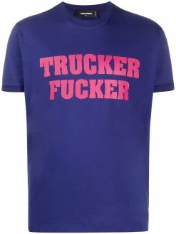 Dsquared2 t-shirt à détail de slogan