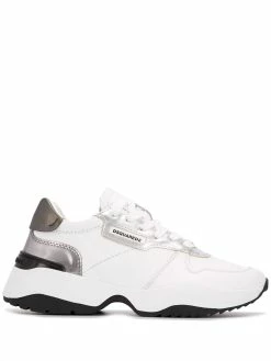 Dsquared2 baskets en cuir métallisé