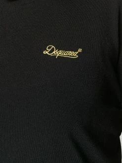 Dsquared2 top en maille à logo brodé