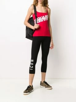 Dsquared2 legging crop à logo imprimé