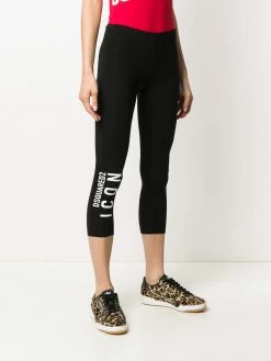 Dsquared2 legging crop à logo imprimé