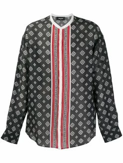 Dsquared2 chemise imprimée à design sans col