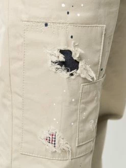 Dsquared2 pantalon crop à effet usé