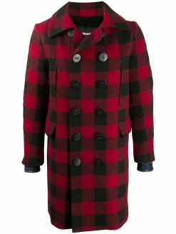 Dsquared2 manteau imprimé à boutonnière croisée