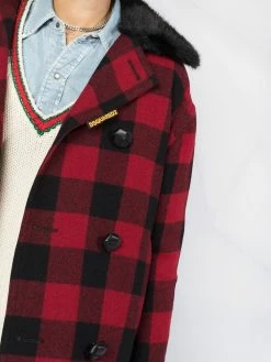 Dsquared2 manteau oversize à carreaux