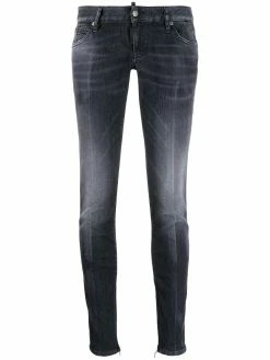Dsquared2 jean skinny à détails zippés