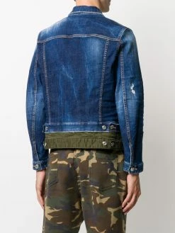 Dsquared2 veste bicolore en denim