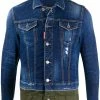 Dsquared2 veste bicolore en denim